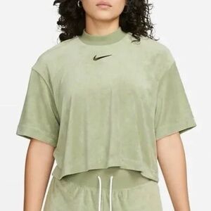 Nike: Mock-Neck Terry Tee